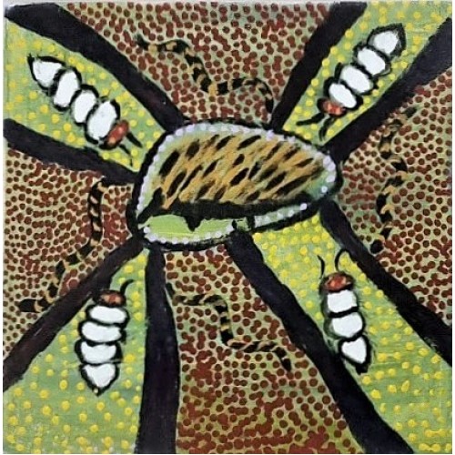  Witchetty Grub Family by April Jones. KA416