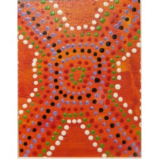 Desert Meeting Place by Aboriginal artist Chanelle Brooking. KA483