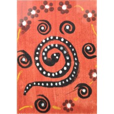 Snake Dance by Aboriginal artist Lisa Smith. KA485