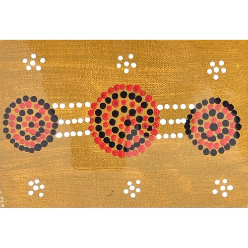 Tribal Meeting Place by Aboriginal artist Marika Rogers. KA515