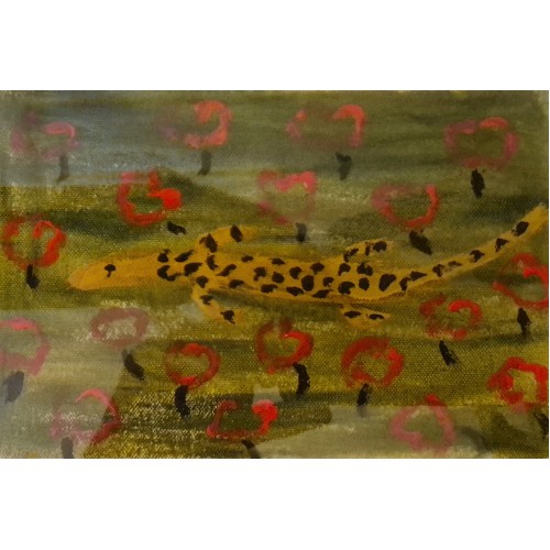 Crocodile Gliding Dreaming by April Jones, KA513