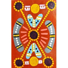 Tribal Gathering by Aboriginal artist Louise Cox. KA519