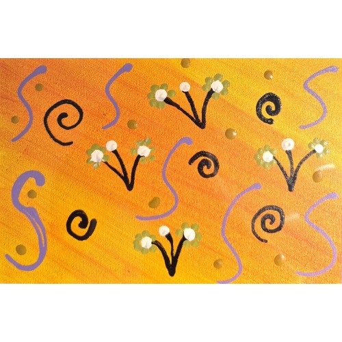 Spring Flowers by Aboriginal artist Marika Rogers. KA520