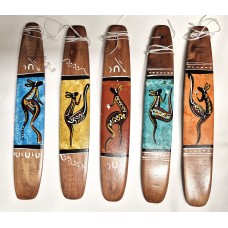 Aboriginal Bullroarer, 5 different colours. Authentically Australian made using traditional design