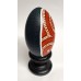 Painted emu egg with a Aboriginal dot art design. EG-702 Painted emu egg with a Aboriginal dot art design. EG-702