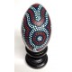 Painted emu egg with a Aboriginal dot art design. EG-707