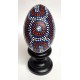 Painted emu egg with a Aboriginal dot art design. EG-712