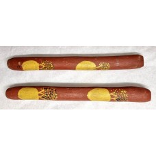 Vintage Aboriginal clap sticks from the Kimberley area West Australia. Sound is light to medium. CS-FV-106 Vintage Aboriginal clap sticks from the Kimberley area West Australia. Sound is light to medium. CS-FV-106