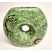 Green Tanilba Vase featuring traditional Aboriginal art designs. Green Tanilba Vase featuring traditional Aboriginal art designs.