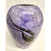 Purple Wine Vase featuring traditional Aboriginal art designs. Purple Wine Vase featuring traditional Aboriginal art designs.