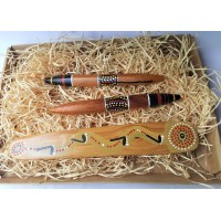 Gift boxed clap sticks and message stick